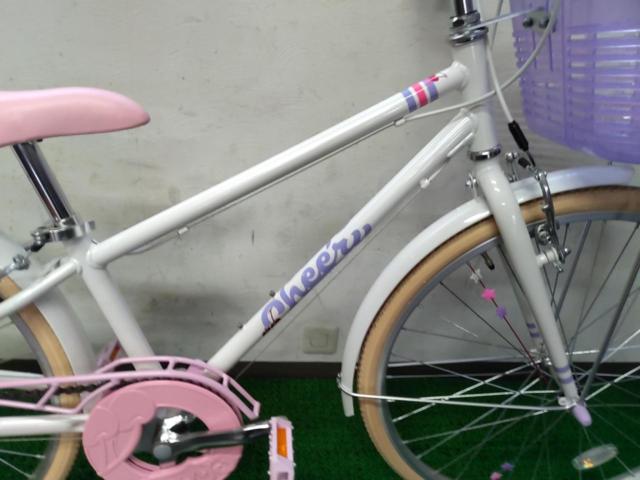 ※ベル･リフレクター付き アイデス cheery 24×1-3/8インチ 外装6段変速 キッズ自転車 ホワイト