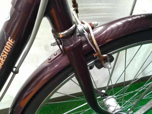 BRIDGESTONE EBRIDGE 26×1-3/8インチ シングル シティサイクル ブラウン