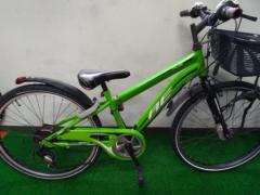 サギサカ AMERICAN EAGLE STREET CBT 24×1-3/8インチ 外装6段変速 キッズ自転車 グリーン※ライト点灯不良、変速不良