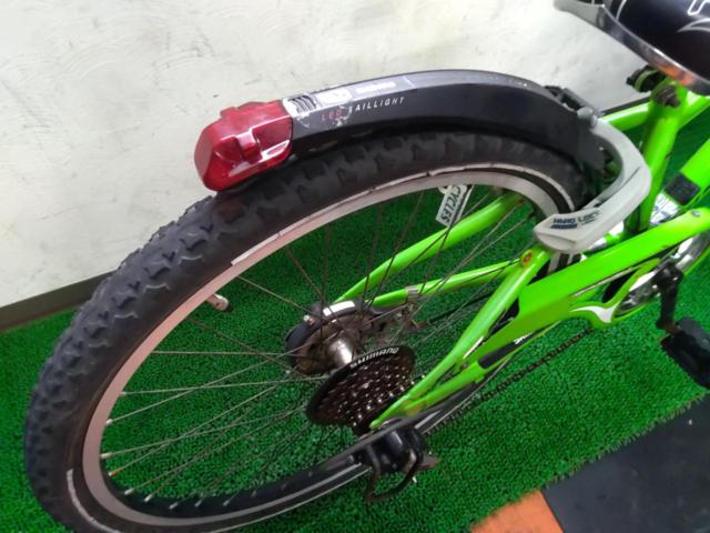 サギサカ AMERICAN EAGLE STREET CBT 24×1-3/8インチ 外装6段変速 キッズ自転車 グリーン※ライト点灯不良、変速不良