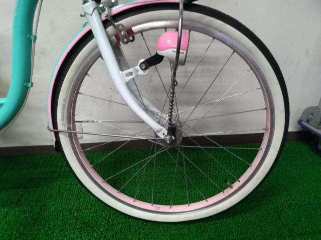 CBA CHERIR 22インチ シングルギア キッズ自転車 グリーン/ピンク