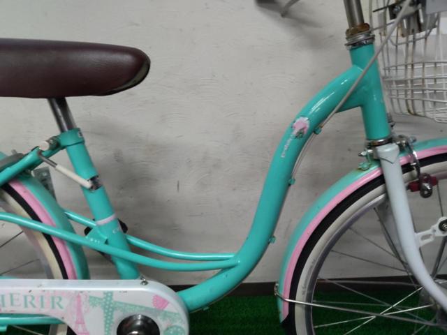 CBA CHERIR 22インチ シングルギア キッズ自転車 グリーン/ピンク