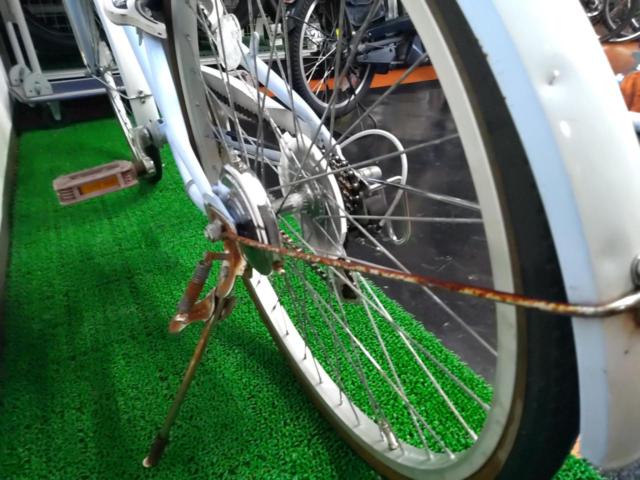 玉越工業 MAHALO Jr 24×1-3/8インチ 外装6段変速 キッズ自転車 スカイブルー ※Rフェンダー折損