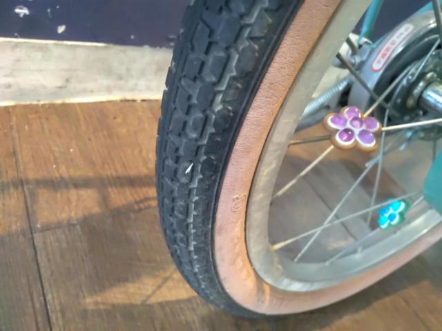 BRIDGESTONE HACCHI 16×1.5 シングルスピード 水色