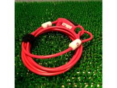 CROPS 3桁ダイアル式 ワイヤーロック レッド