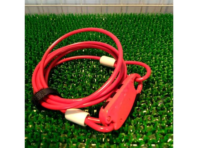 CROPS 3桁ダイアル式 ワイヤーロック レッド