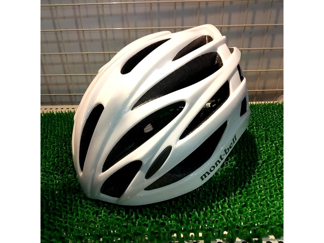 サイズ:58～62cm mont-bell EN1078 サイクルヘルメット ホワイト CE規格