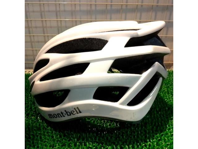 サイズ:58～62cm mont-bell EN1078 サイクルヘルメット ホワイト CE規格