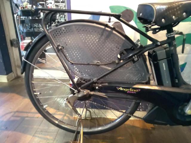 BRIDGESTONE Angelino2013年前後 22/26インチ 内装3段変速 8.9Ah 子乗せ電動アシスト自転車 ブラック