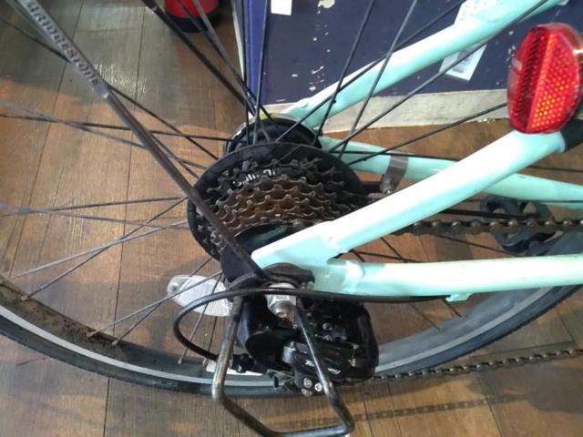 BRIDGESTONE SCHLINE 24x1-3/8インチ 外装7段変速 キッズ自転車 グリーン