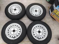 日産純正スチールホイール+BRIDGESTONE V600