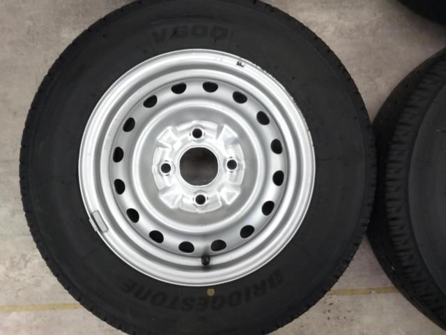 日産純正スチールホイール+BRIDGESTONE V600