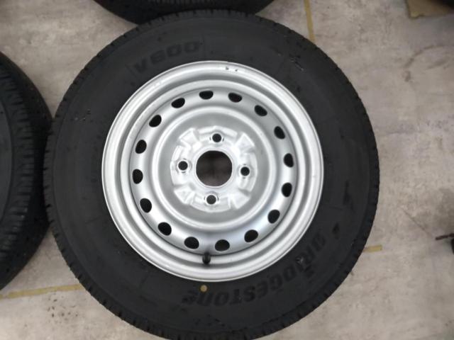 日産純正スチールホイール+BRIDGESTONE V600