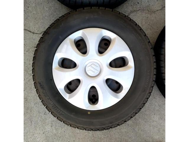【スズキ純正】 アルト(HA25S)純正スチール+【BRIDGESTONE】ICEPARTNER2