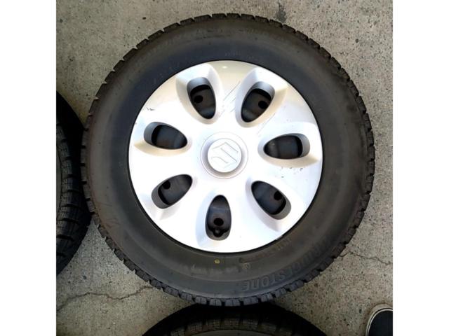 【スズキ純正】 アルト(HA25S)純正スチール+【BRIDGESTONE】ICEPARTNER2