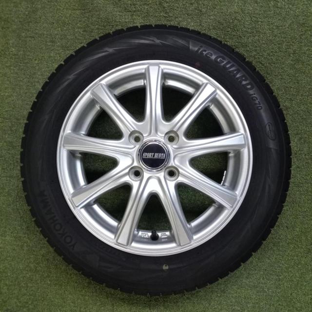 【メーカー不明】SPORT RUOTA 7本スポークアルミ+【YOKOHAMA】ice GUARD iG70 2023年製造