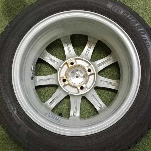 【メーカー不明】SPORT RUOTA 7本スポークアルミ+【YOKOHAMA】ice GUARD iG70 2023年製造