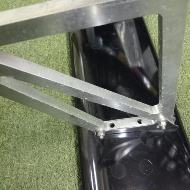 【メーカー不明】ストレートタイプ GT-wing/GT-ウイング 本体+ステーセット