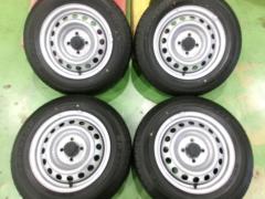 【新車外し品!】TOYOTA 160系 プロボックスバン純正スチールホイール + DUNLOP SP175L
