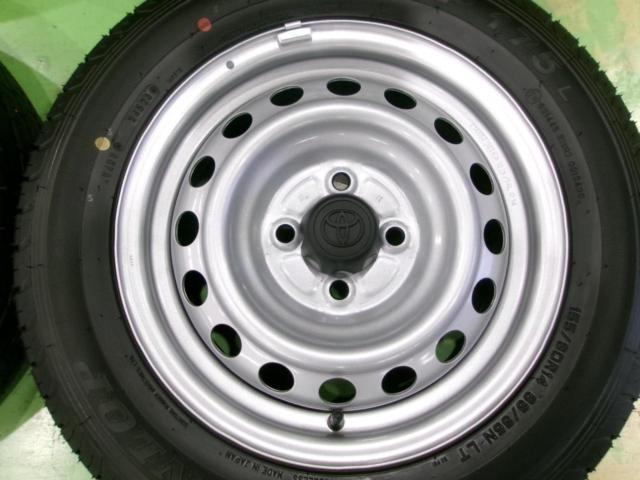 【新車外し品!】TOYOTA 160系 プロボックスバン純正スチールホイール + DUNLOP SP175L