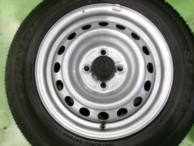 【新車外し品!】TOYOTA 160系 プロボックスバン純正スチールホイール + DUNLOP SP175L