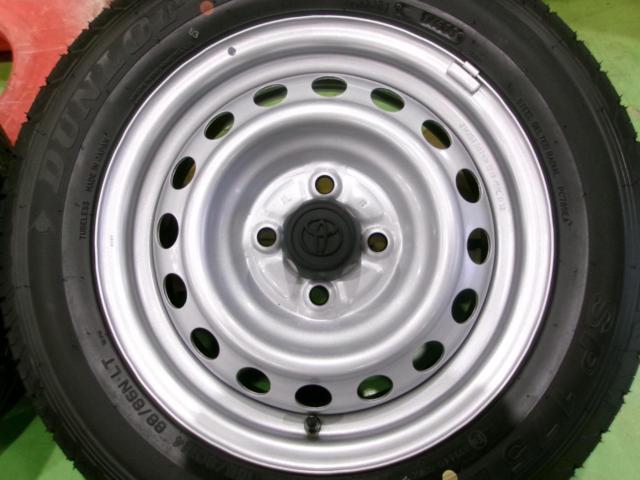 【新車外し品!】TOYOTA 160系 プロボックスバン純正スチールホイール + DUNLOP SP175L