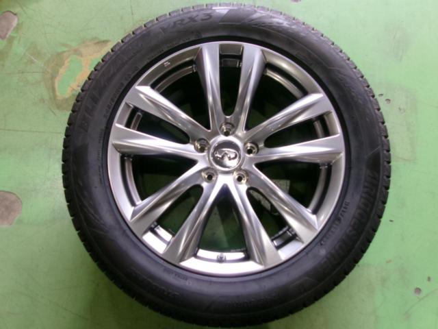 【溝タップリ!】BRIDGESTONE BLIZZAK VRX3 + NISSAN Y51フーガ後期純正ホイール
