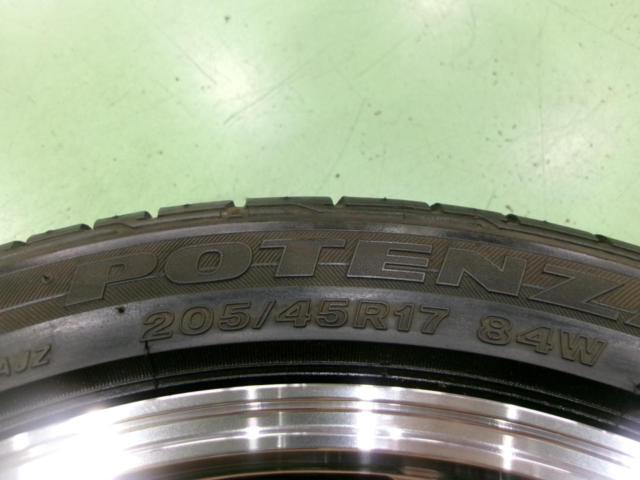 【未使用ホイール+バリ山タイヤ!】MONZA JAPAN JP STYLE MJ02 + BRIDGESTONE POTENZA RE050A