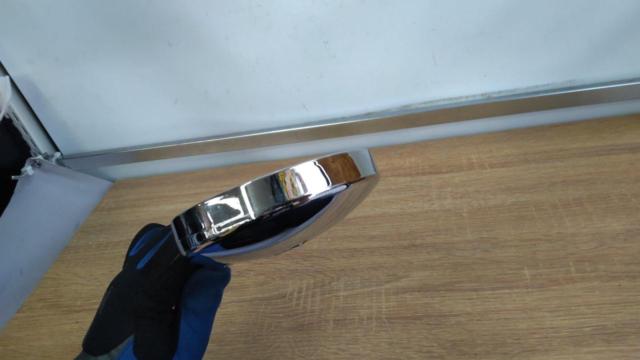 【メーカー不明】 丸型ミラー メッキ M10 正ネジ 片側のみ