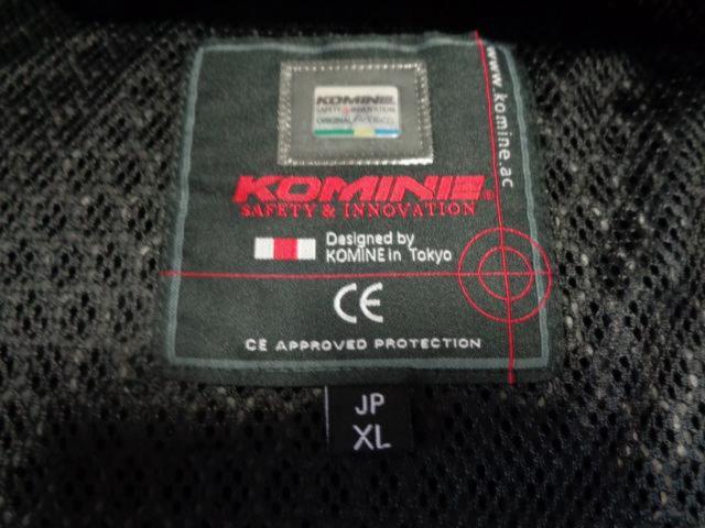 KOMINE(コミネ) 07-117 プロテクトフルメッシュジャケット-ジモン ブラック XLサイズ