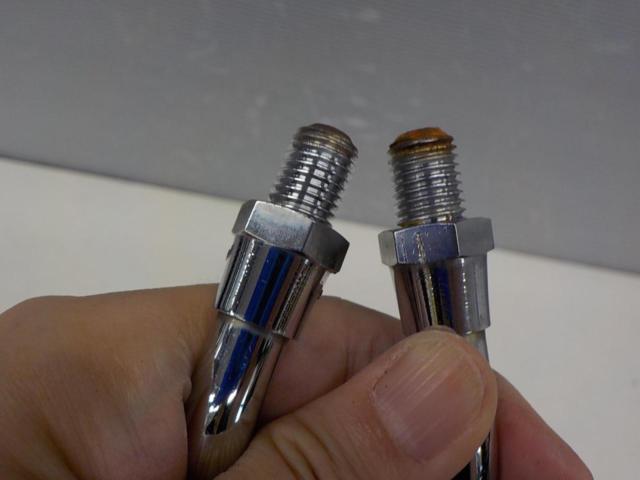 メーカー不明 メッキミラー左右セット 【汎用/M10/正ネジ】