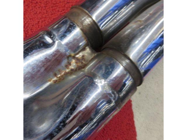 KENTEC 極太スラッシュカット2-1マフラー Φ90 シャドウクラシック400外し