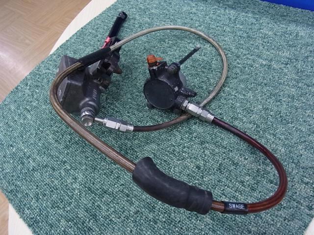 ワケアリ VFR400Rより取外し メーカー不明 油圧クラッチ化クラッチマスター&クラッチレリーズセット