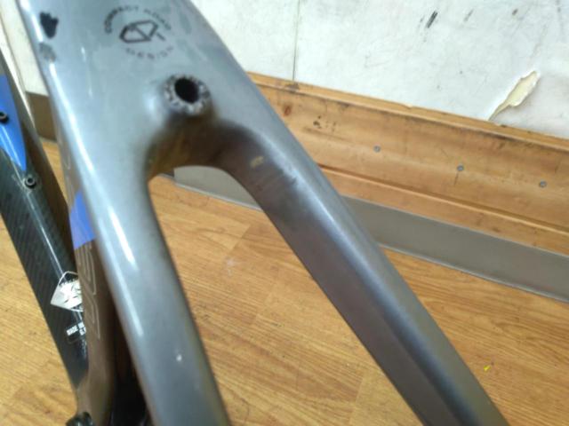 ※※クラック有りガリ傷多数 GIANT DEFY ADVANCED1 2009年頃モデル 700C カーボンロードバイクフレーム ブラック
