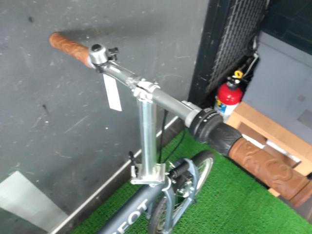 PEUGEOT PACIFIC18 18インチ折りたたみ自転車 8S マットグレー ※ステム割れ・後輪パンク・ブレーキ未整備