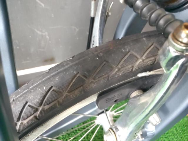 PEUGEOT PACIFIC18 18インチ折りたたみ自転車 8S マットグレー ※ステム割れ・後輪パンク・ブレーキ未整備