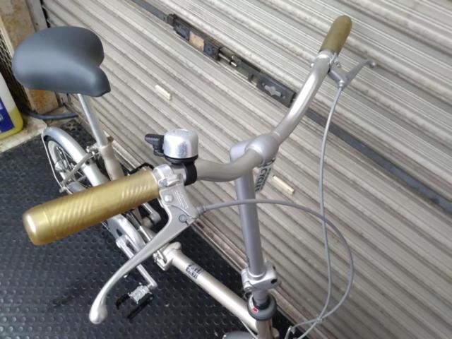 MIYATA SUPER FOLIO 16×1.75インチシングルギア折りたたみ自転車 シャンパンゴールド