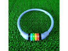 ナンバー式ワイヤーロック パープル