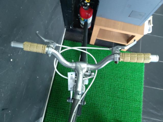 ※修理箇所多数のためワケアリ オーダー品? クロモリフラットバーロードバイク 2×7s 700C DURA-ACE7400組  シルバー