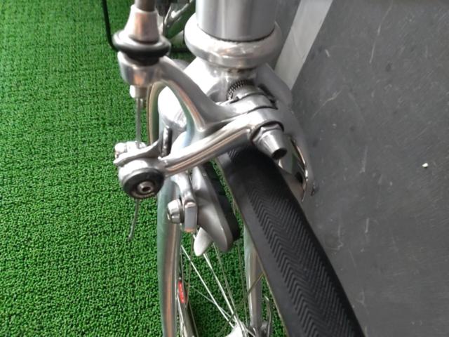 ※修理箇所多数のためワケアリ オーダー品? クロモリフラットバーロードバイク 2×7s 700C DURA-ACE7400組  シルバー
