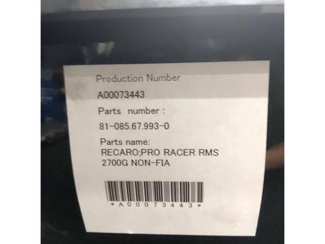 RECARO
PRO
RACER
RMS
2700G
FRP