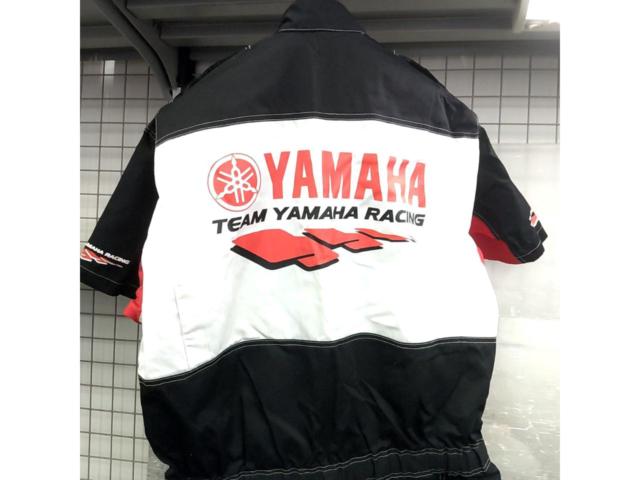 サイズLL【YAMAHA】メカニックスーツ 黒/赤