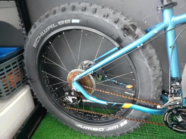 SCOTT BIG JON 2018年モデル 26×4.80 SHIMANO DEOREmix 2×10S ファットバイク ブルー ※各部日焼け・汚れあり 駆動系錆 ブレーキ未整備