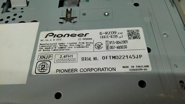 carrozzeria
AVIC-RZ09zp
(Subaru genuine OP navigation)