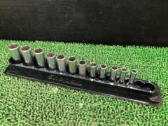Snap-on スナップオン 差込3/8 (9.5mm) ディープソケット 12個 セット SFSM8～19 8mm～19mm 6角 ディープ ロングソケット