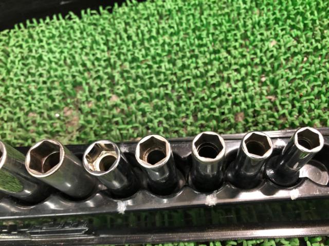 Snap-on スナップオン 差込3/8 (9.5mm) ディープソケット 12個 セット SFSM8～19 8mm～19mm 6角 ディープ ロングソケット