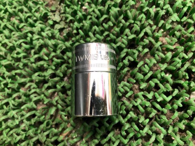 Snap-on スナップオン TWM19 1/2 シャローソケット 19mm 6ポイント 