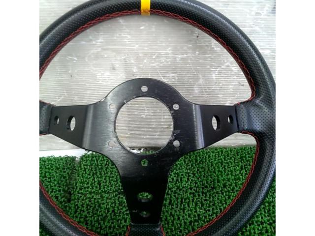 depo racing レザーステアリング Φ350