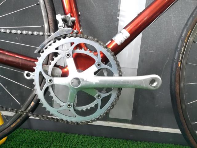 ※クラックの可能性があるためワケアリ TREK OCLV CARBON 5200 カーボンフレームロードバイク 40年前?SHIMANO 600系  2×8s 700×23c レッド