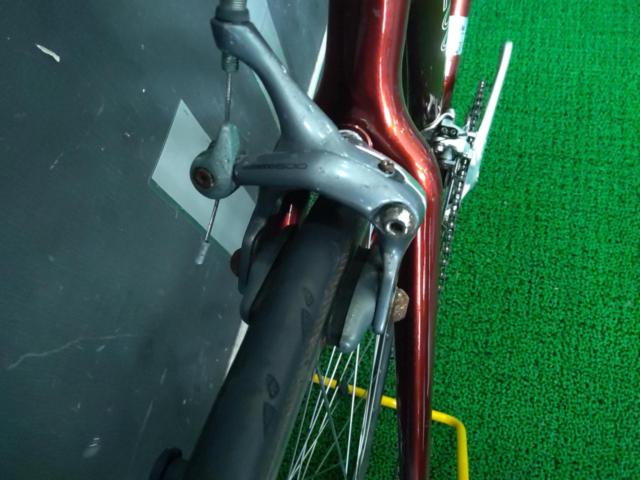 ※クラックの可能性があるためワケアリ TREK OCLV CARBON 5200 カーボンフレームロードバイク 40年前?SHIMANO 600系  2×8s 700×23c レッド